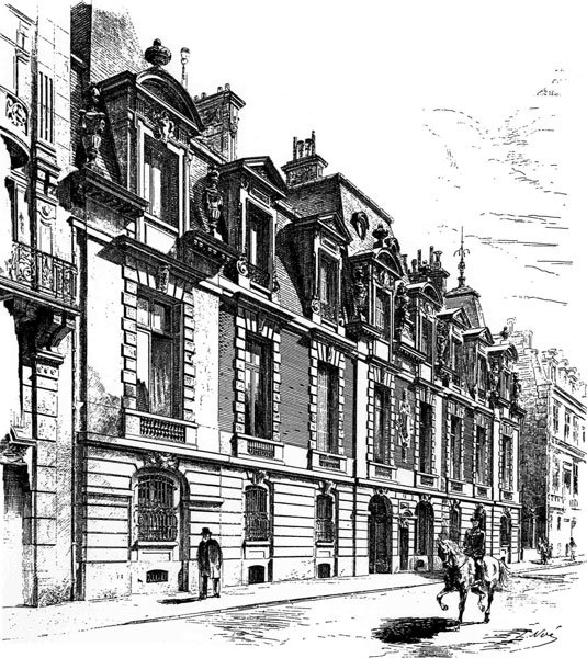 64 RUE DE LISBONNE Homlokzat - 1878 - Ernest és Alice Horschede otthona alkotó: Claude Monet