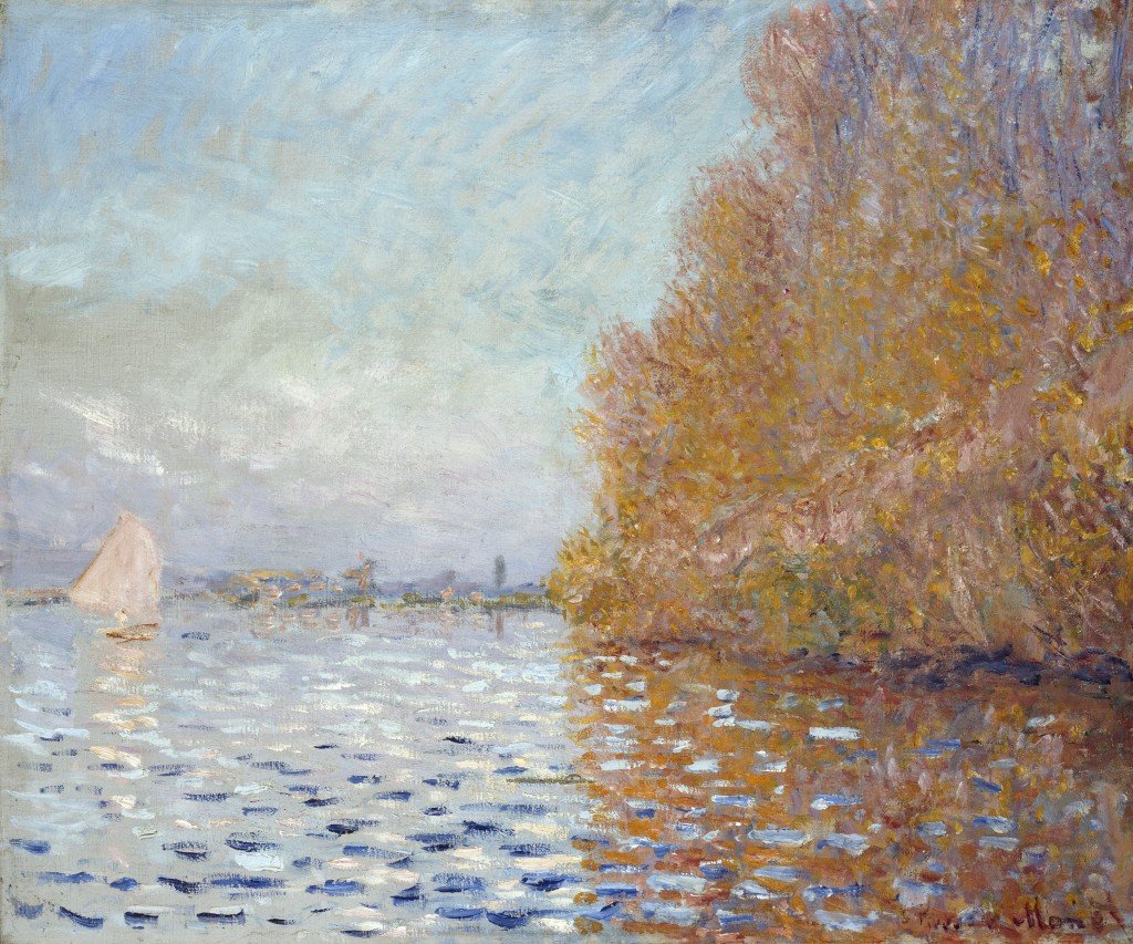 Argenteuil -medence egyetlen vitorlással alkotó: Claude Monet