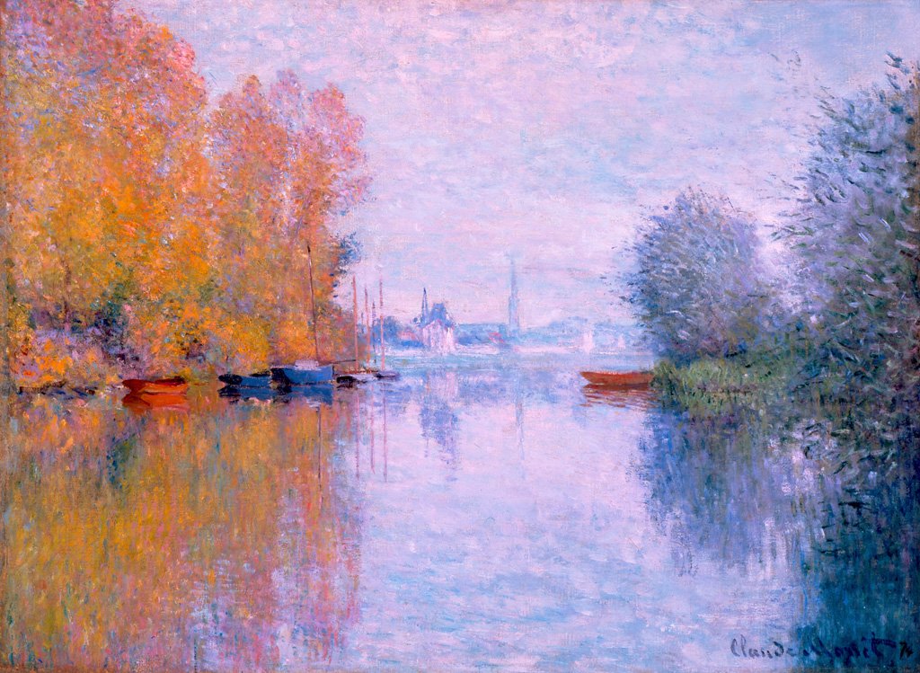 Ősz a Szajnán, Argenteuil alkotó: Claude Monet