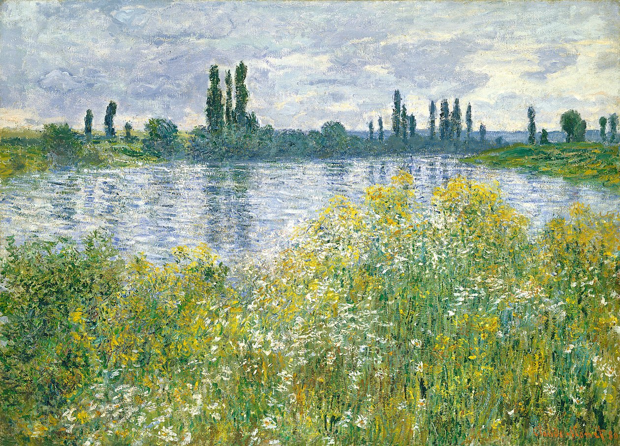 Szajna partja, Vetheuil, 1880 alkotó: Claude Monet