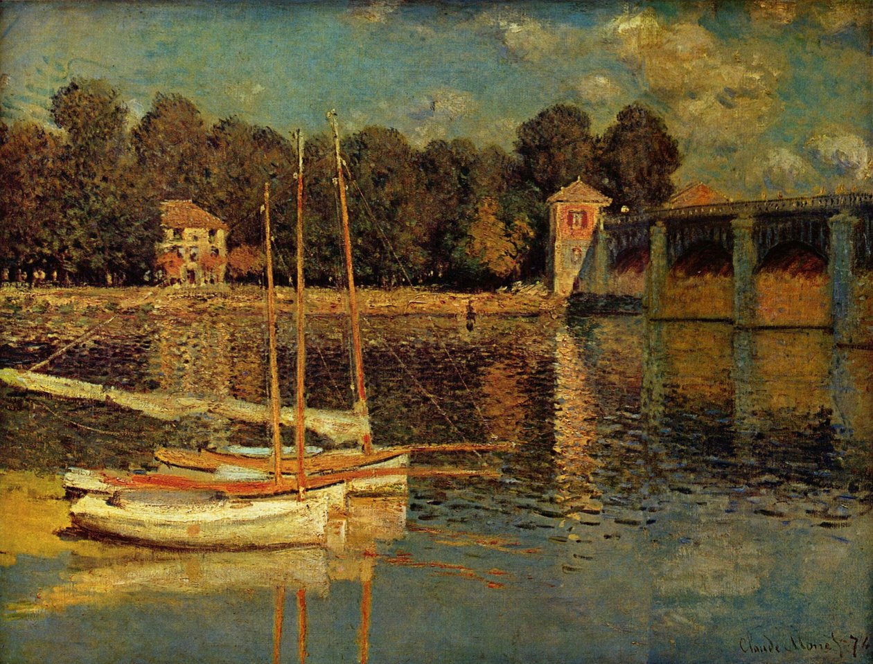 Argenteuil híd alkotó: Claude Monet