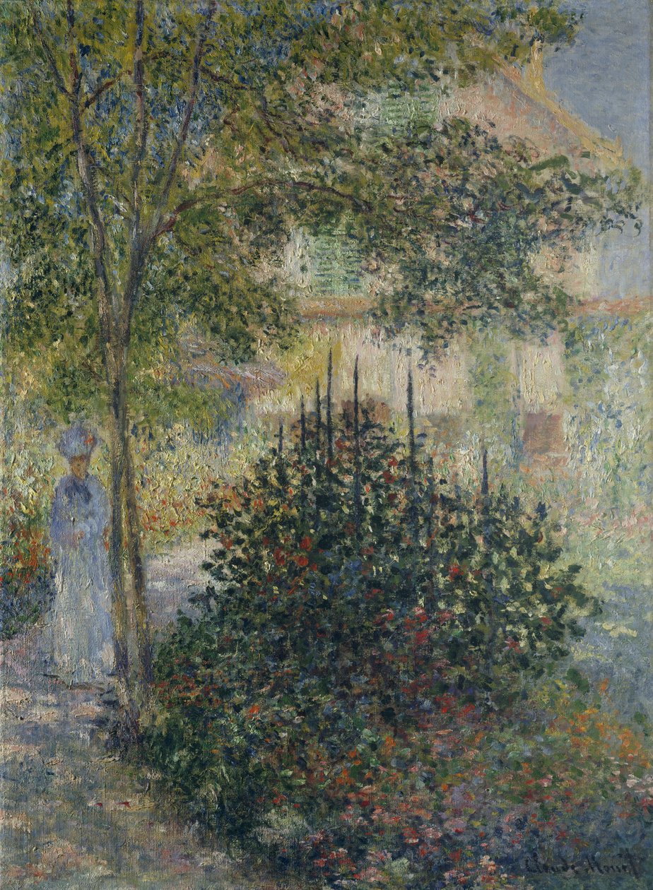 Camille Monet az argenteuili kertben alkotó: Claude Monet