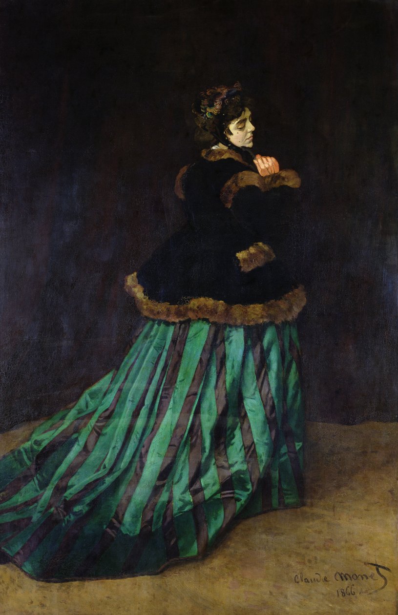 Camille, avagy a zöld ruhás nő, 1866 alkotó: Claude Monet