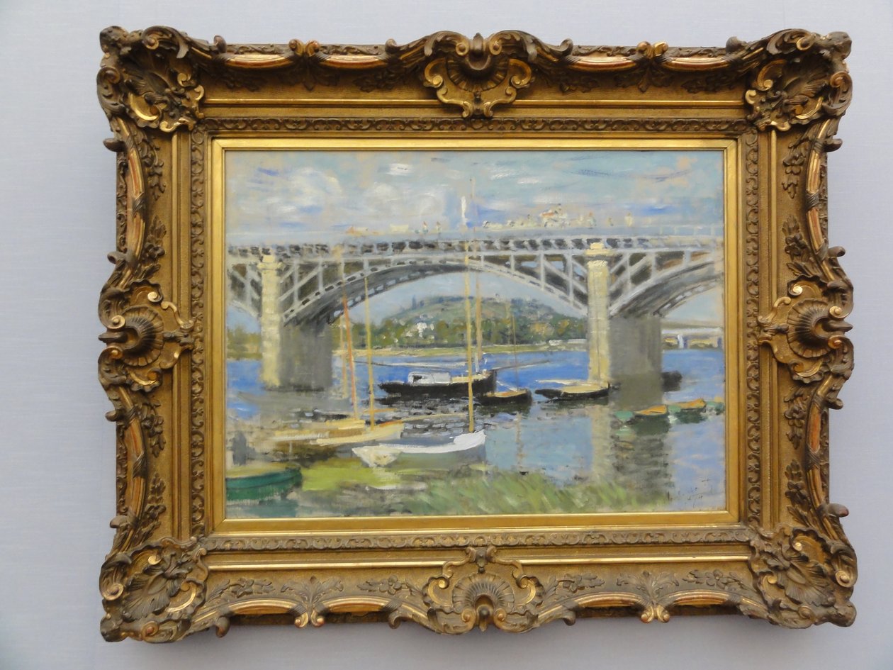 Az Argenteuil -híd a Szajnán alkotó: Claude Monet