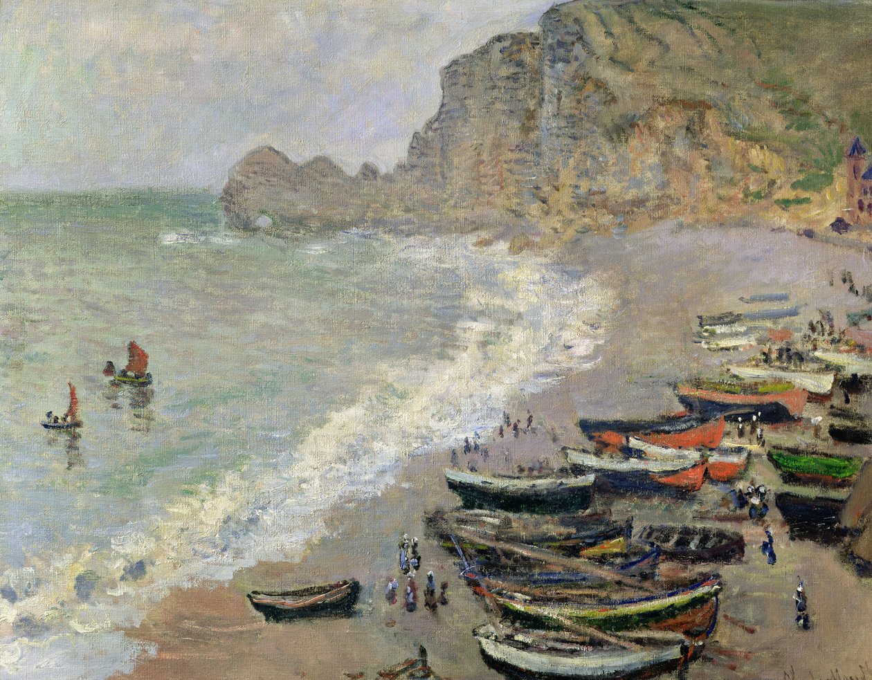 Etretat, strand és a Porte d