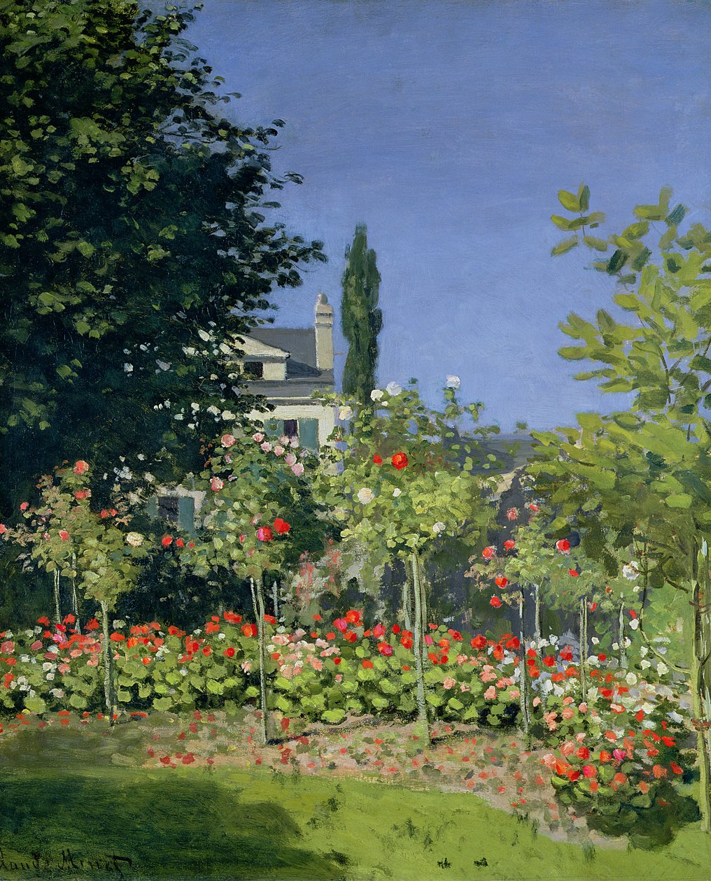 Virágzó kert Sainte-Adresse-ben, 1866 körül alkotó: Claude Monet
