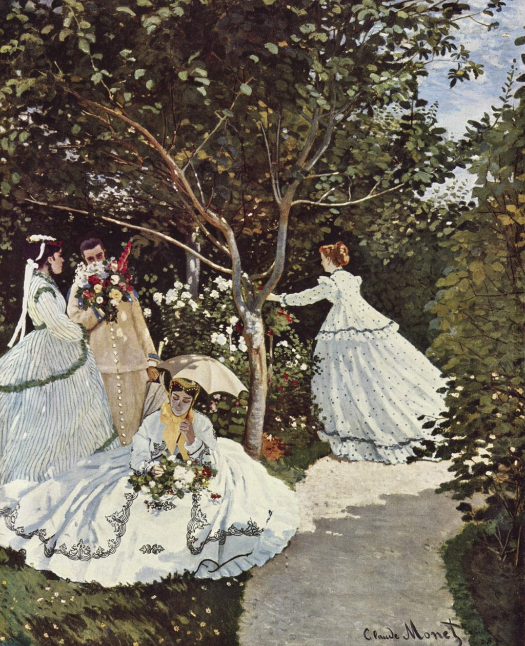 Nők a kertben alkotó: Claude Monet