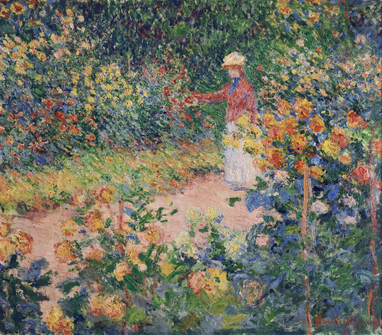 Kert Givernyben, 1895 alkotó: Claude Monet