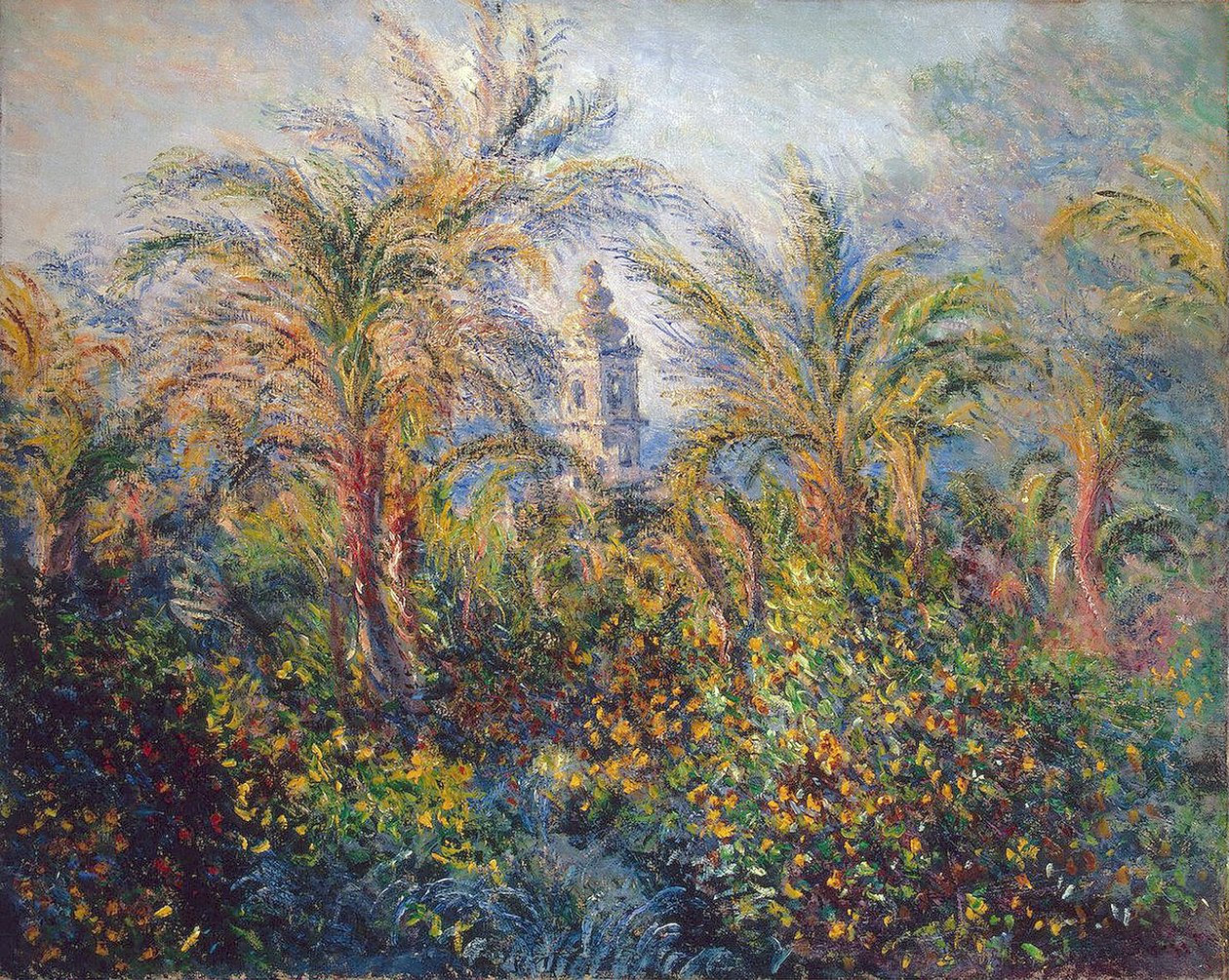 Kert Bordigherában, Reggel impressziója, 1884 alkotó: Claude Monet
