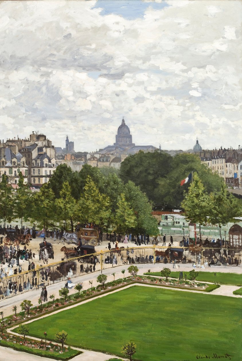 A Hercegnő kertje, Louvre, 1867 alkotó: Claude Monet