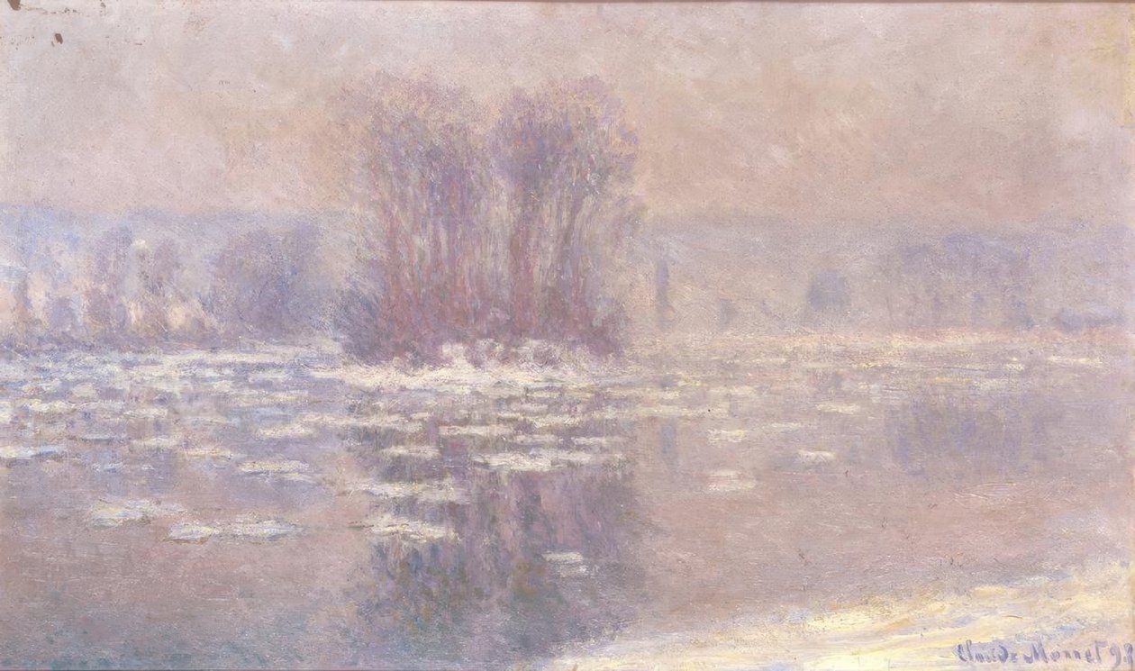Jégkockák Bennecourtban alkotó: Claude Monet