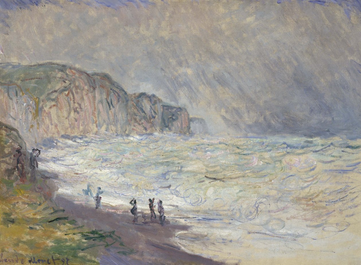 Nehéz tenger Pourville-nél alkotó: Claude Monet
