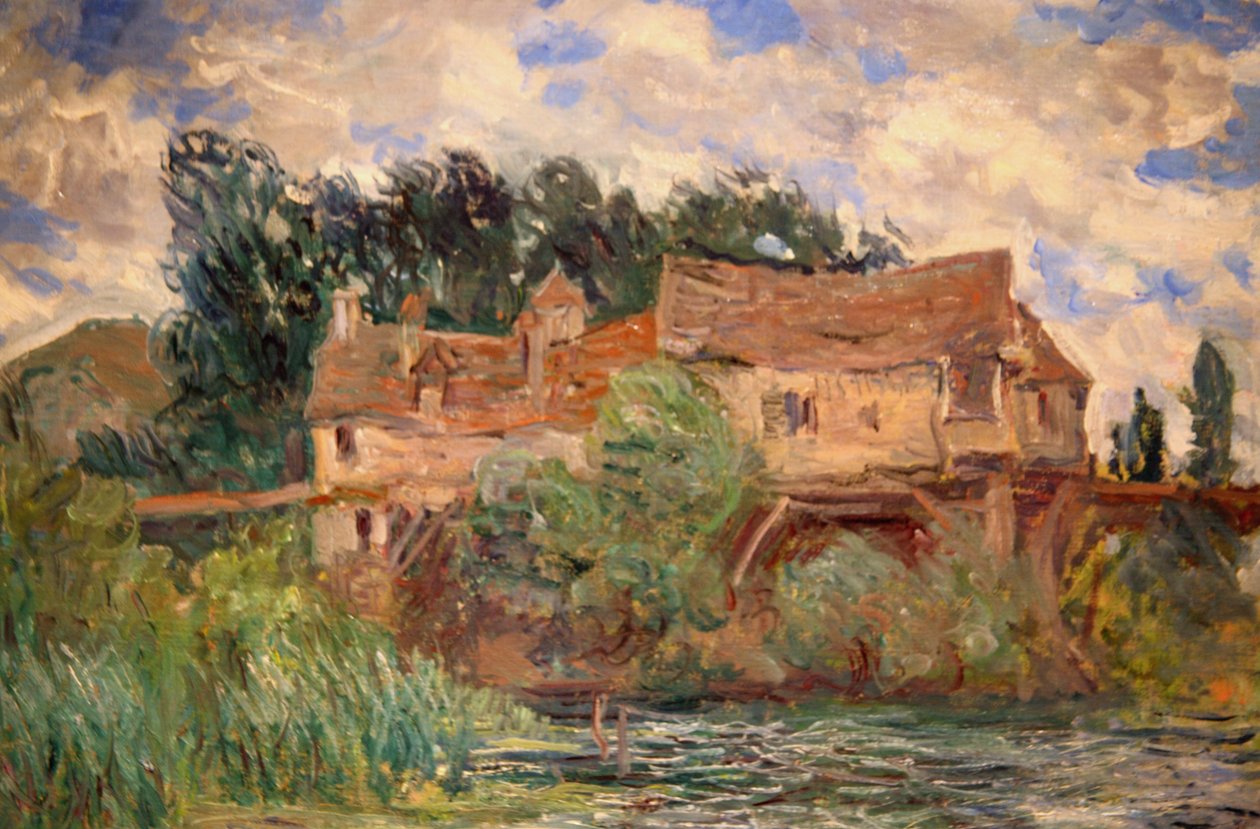 Házak a Vernon régi hídon, 1883 körül Monet alkotó: Claude Monet