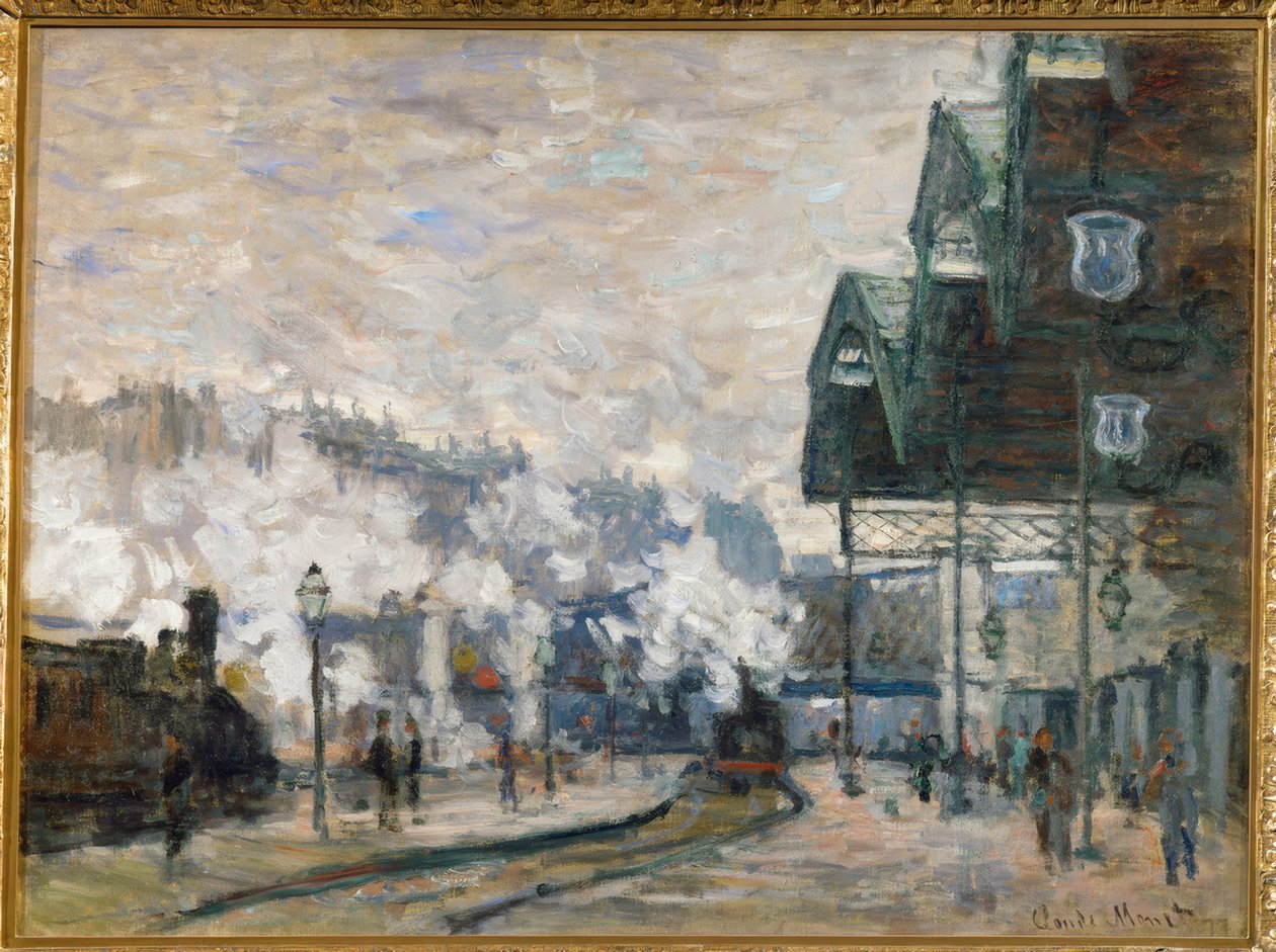 Gare Saint-Lazare, külső kilátás alkotó: Claude Monet