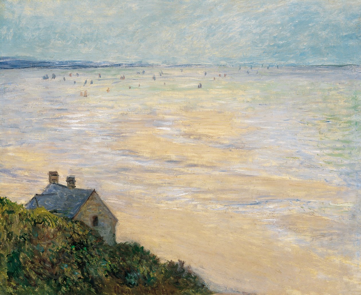 A Szajna Vétheuilben (1881) alkotó: Claude Monet