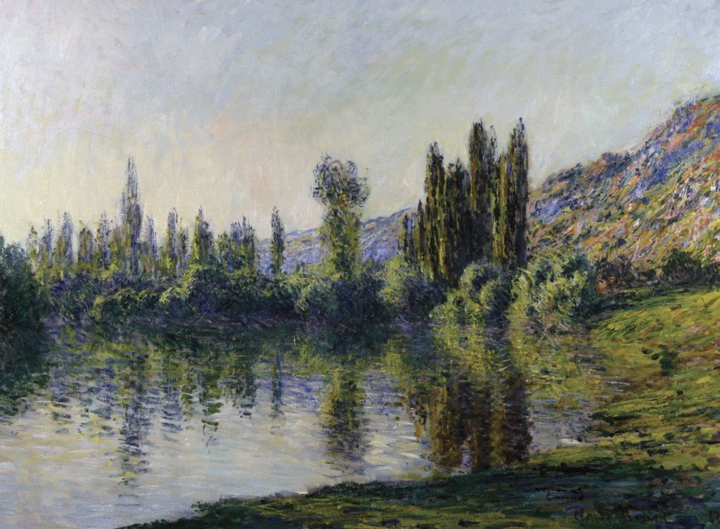 A Szajna Vétheuilben alkotó: Claude Monet