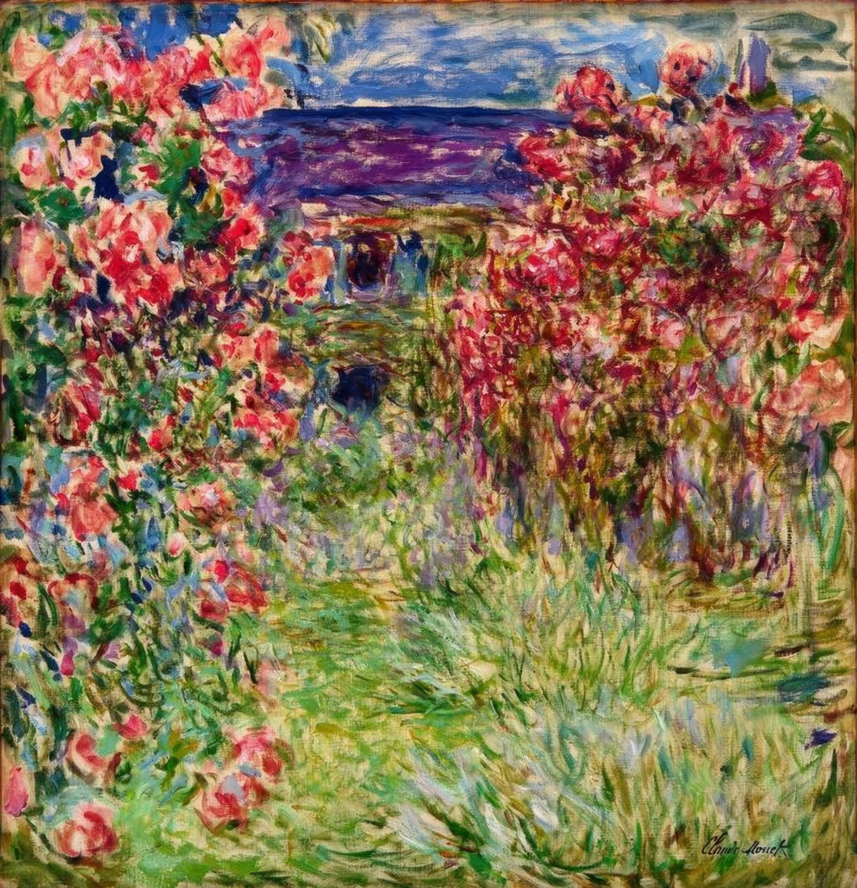 A ház a rózsákban alkotó: Claude Monet