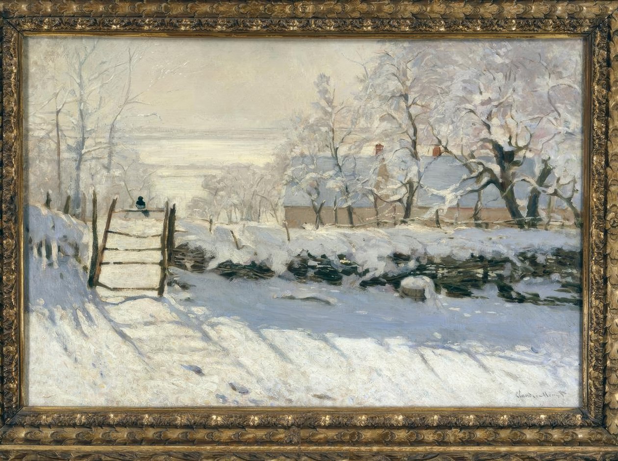 La pie (A szarka) alkotó: Claude Monet