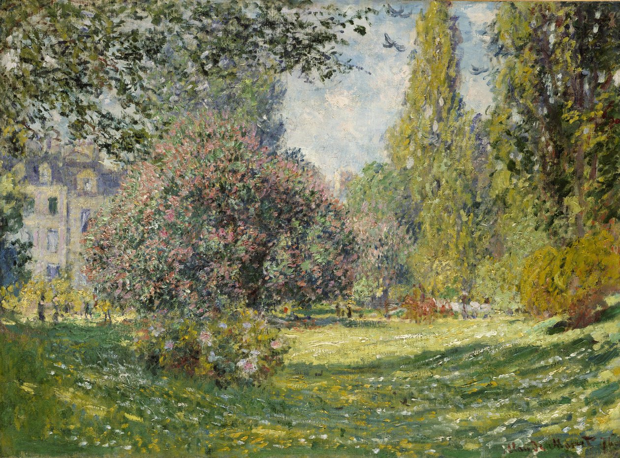 Tájkép, Monceau park alkotó: Claude Monet