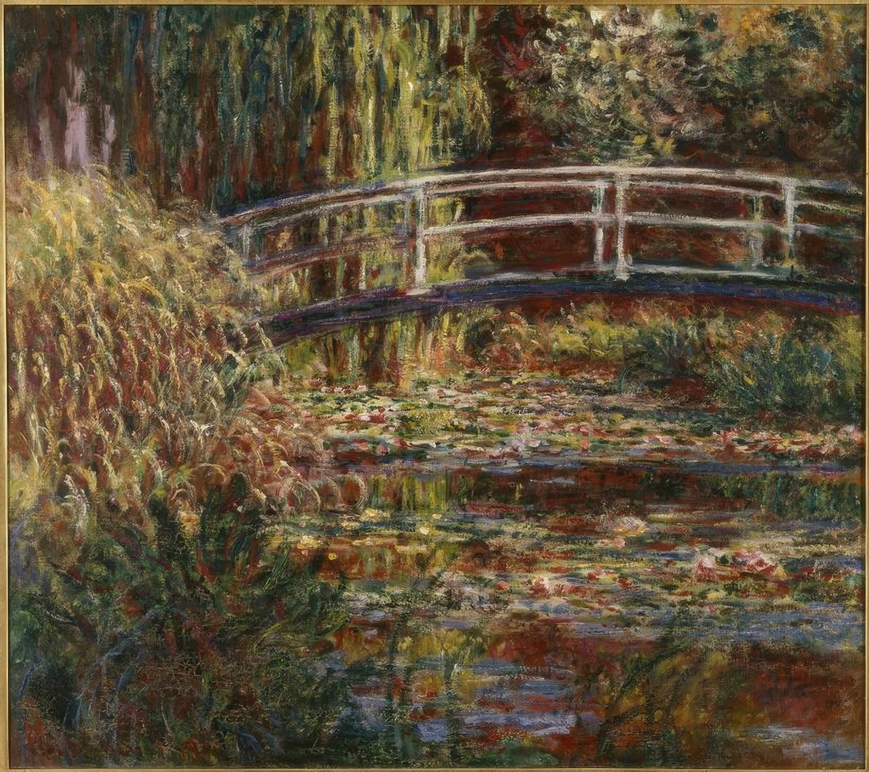 A tavirózsa tó, rózsaszín harmónia alkotó: Claude Monet