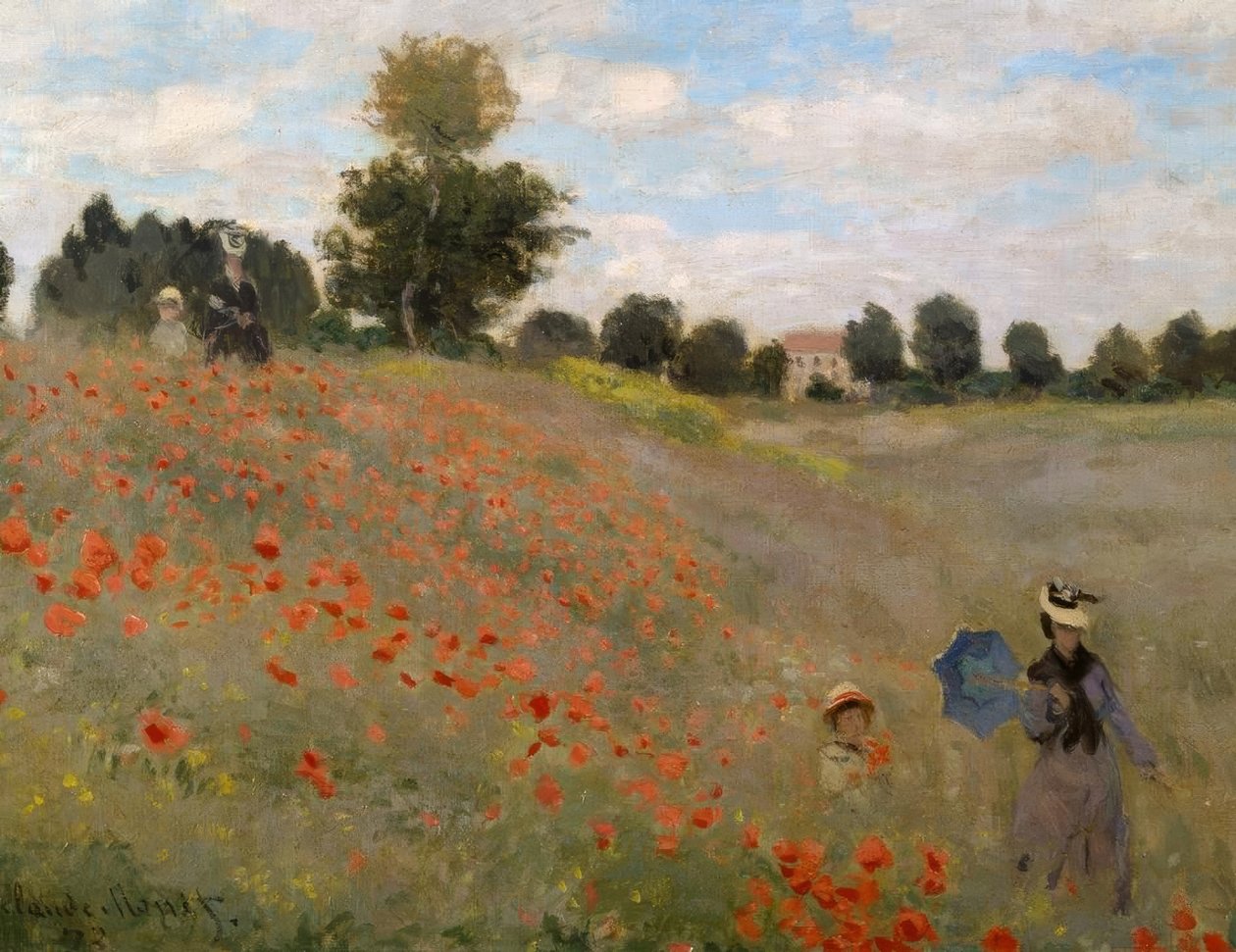 Pipacsok Argenteuilban alkotó: Claude Monet
