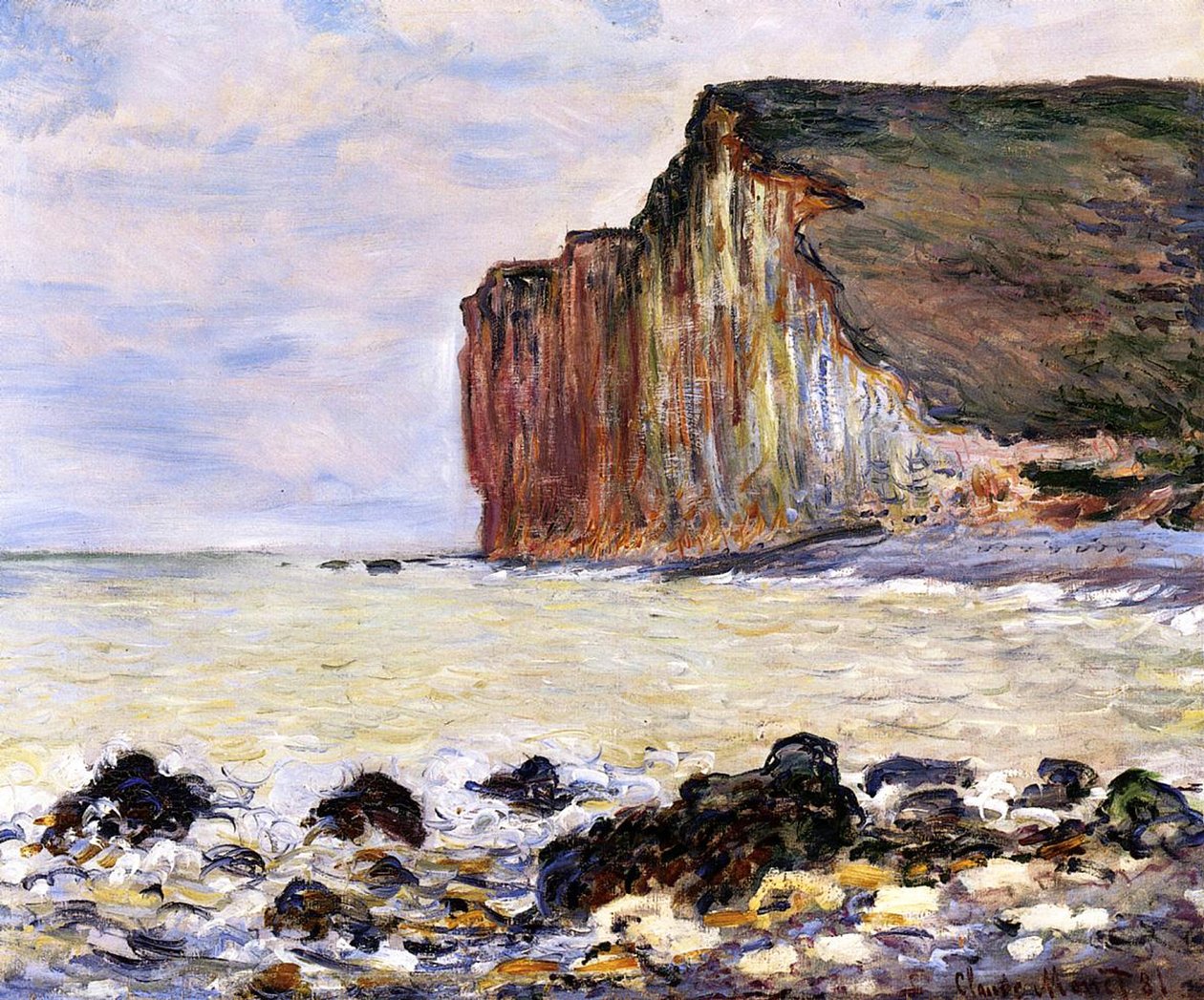 Les Petites Dalles, Pourville, 1881 alkotó: Claude Monet