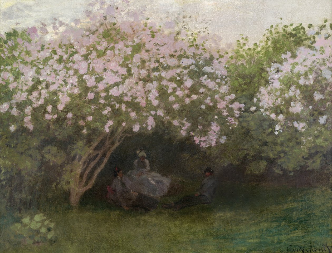 Orgona, szürke időjárás, 1872 alkotó: Claude Monet
