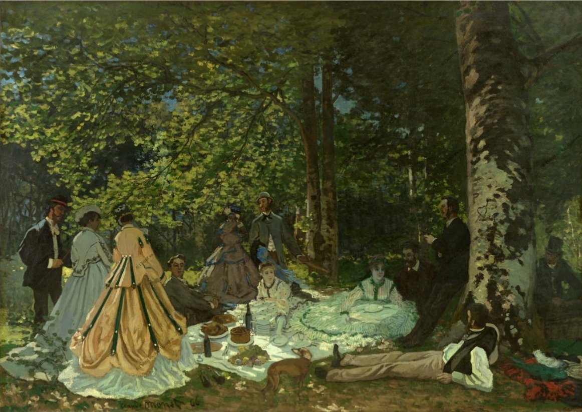 Ebéd a fűben alkotó: Claude Monet