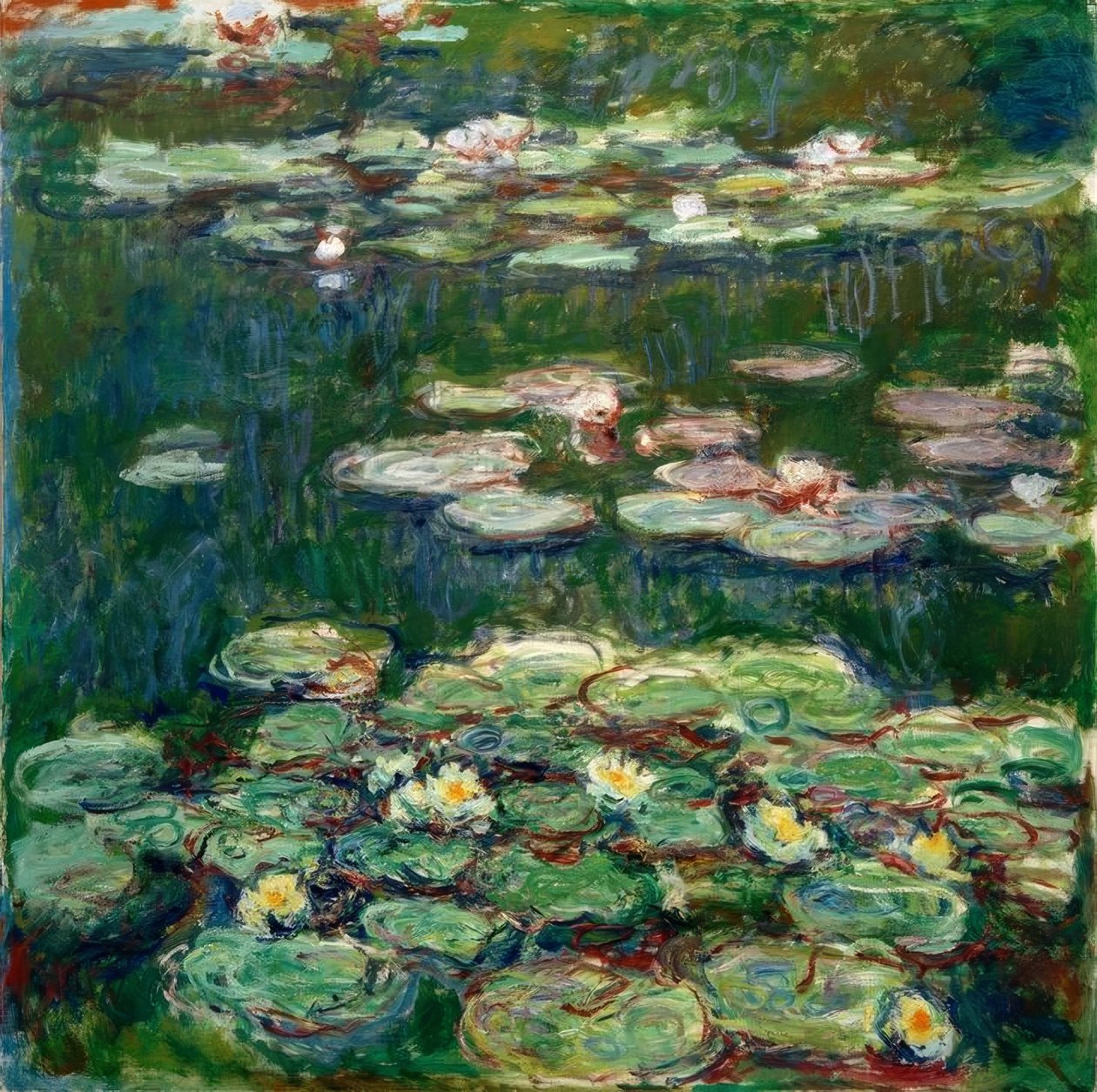 Fehér és sárga tavirózsa alkotó: Claude Monet