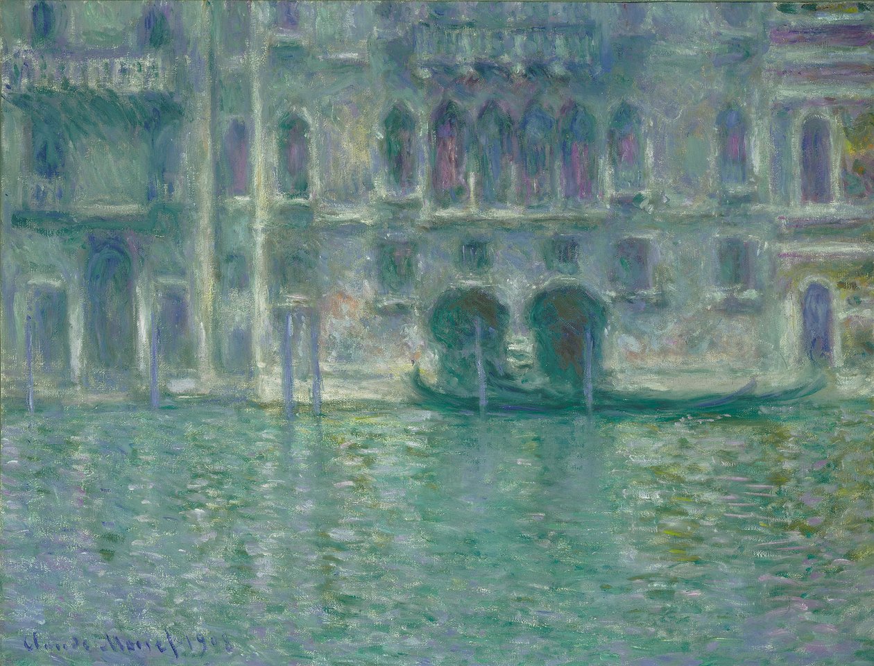 Palazzo da Mula, Velence, 1908 alkotó: Claude Monet