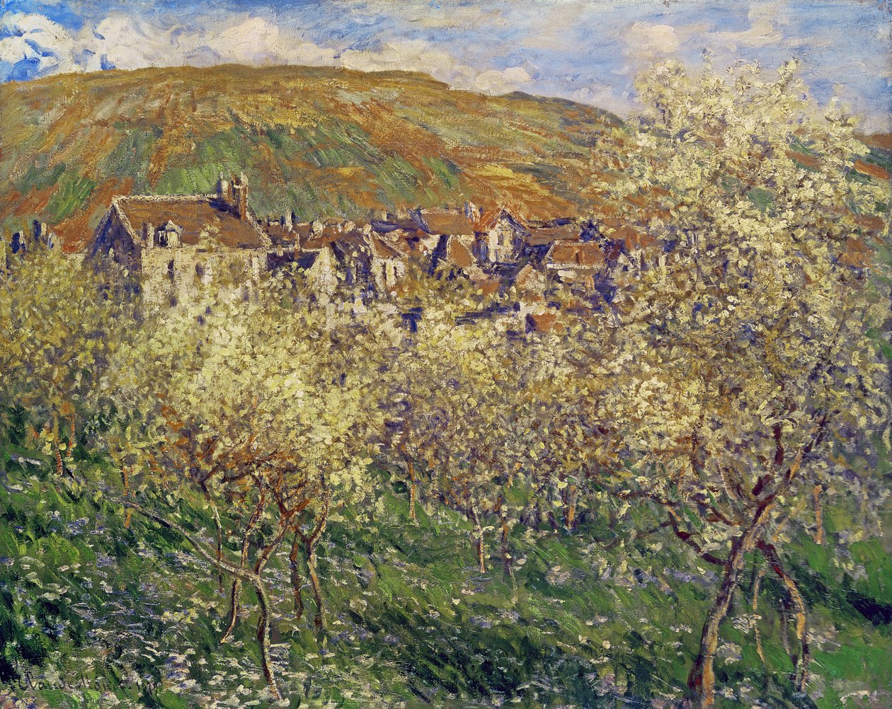 Virágzó szilvafák, 1879 alkotó: Claude Monet