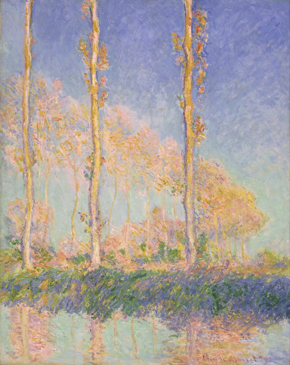 Nyárfák alkotó: Claude Monet