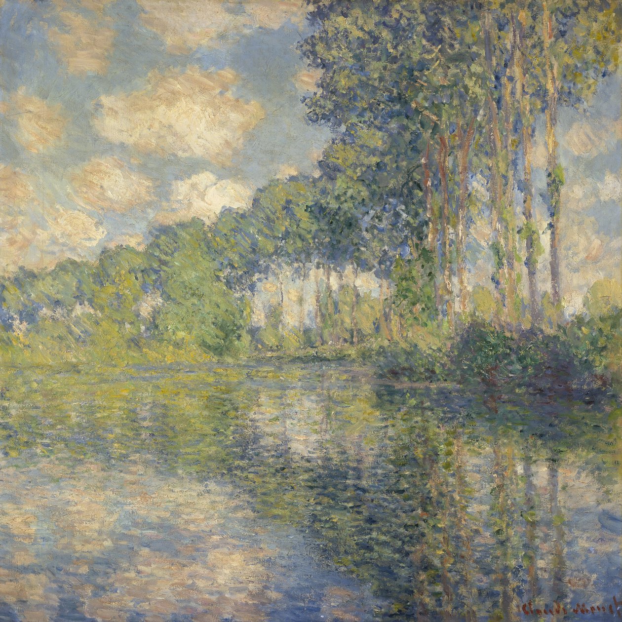 Nyárfák az Epte -n alkotó: Claude Monet