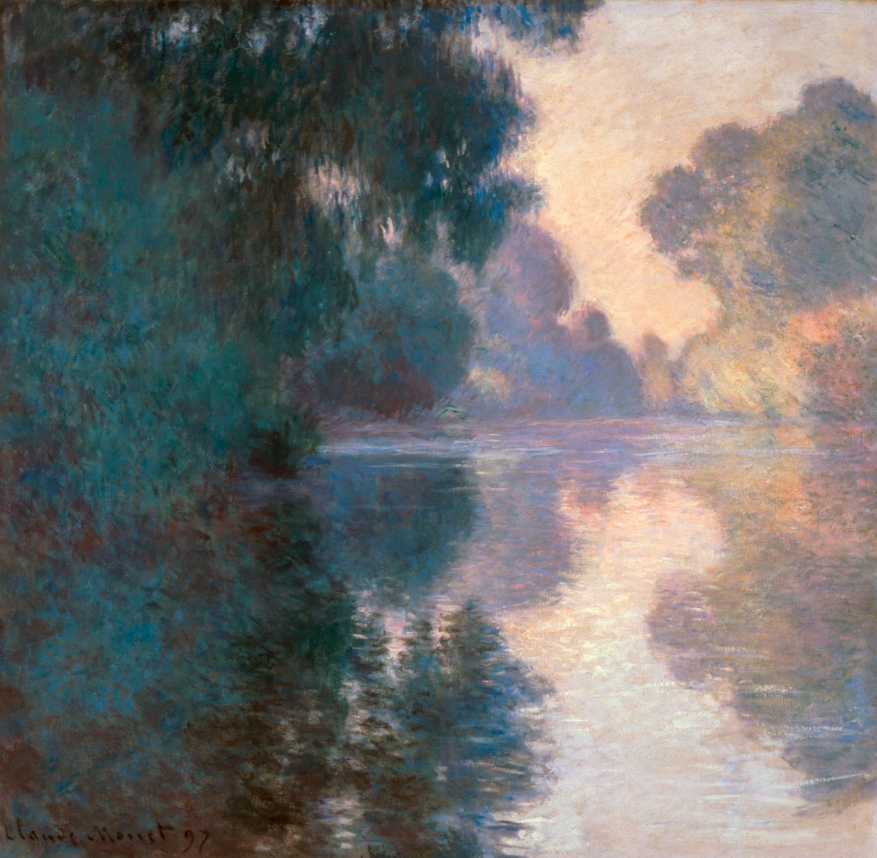 Nyárfák az Epte folyón alkotó: Claude Monet