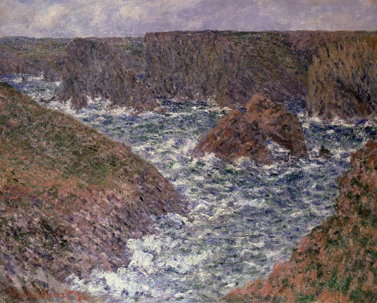 Port Domois, Belle Ile, 1886 alkotó: Claude Monet