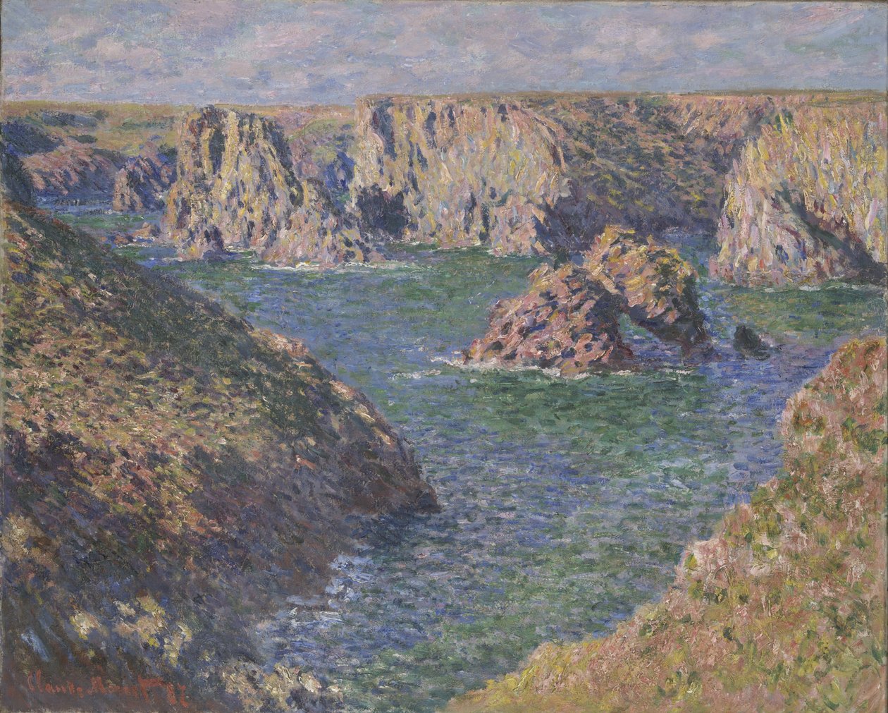 Port-Domois, Belle-Isle, 1887 alkotó: Claude Monet