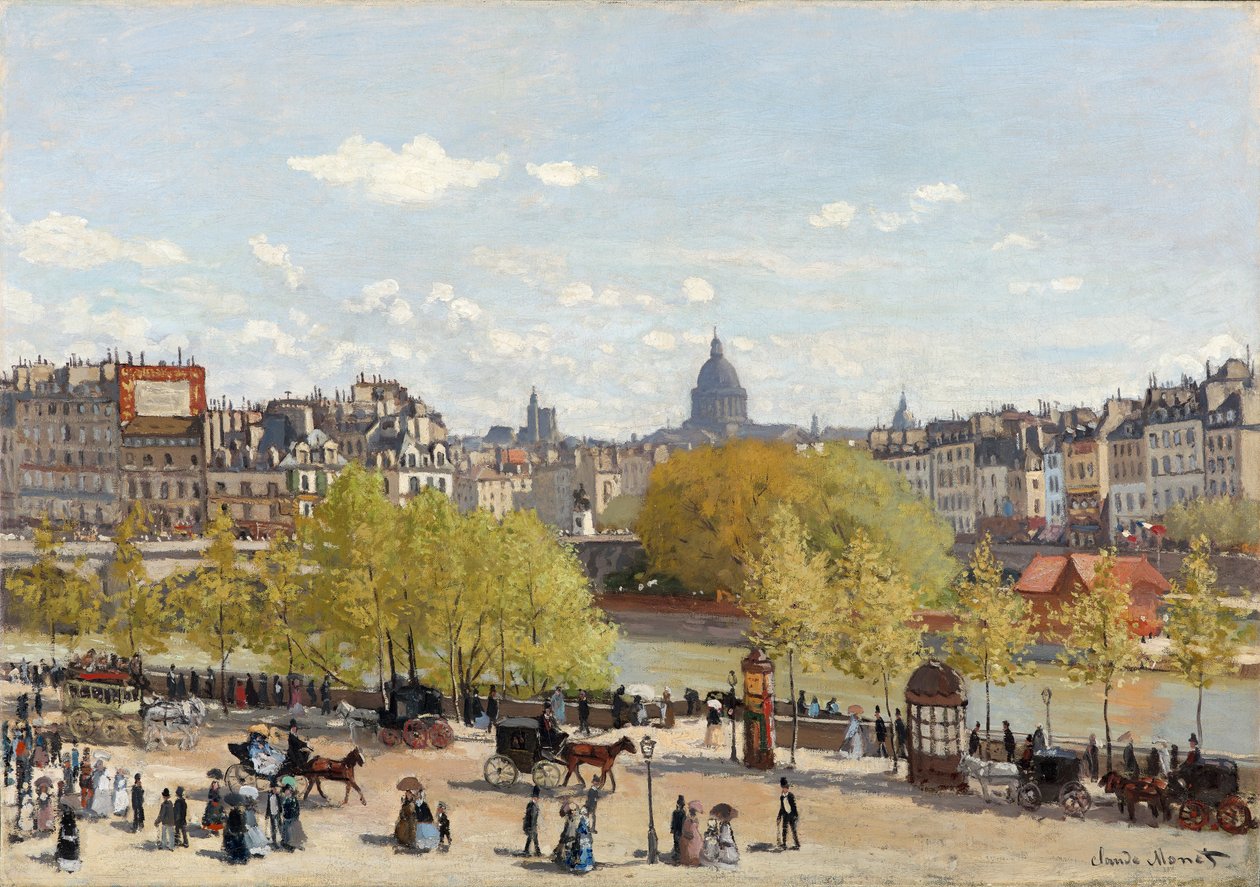 Quai du Louvre, Párizs, 1866-67 alkotó: Claude Monet