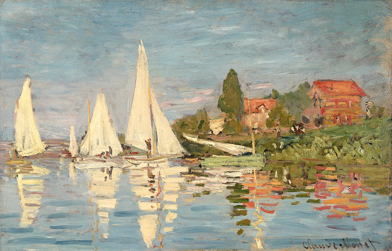 Regatta Argenteuilben, 1872 körül alkotó: Claude Monet