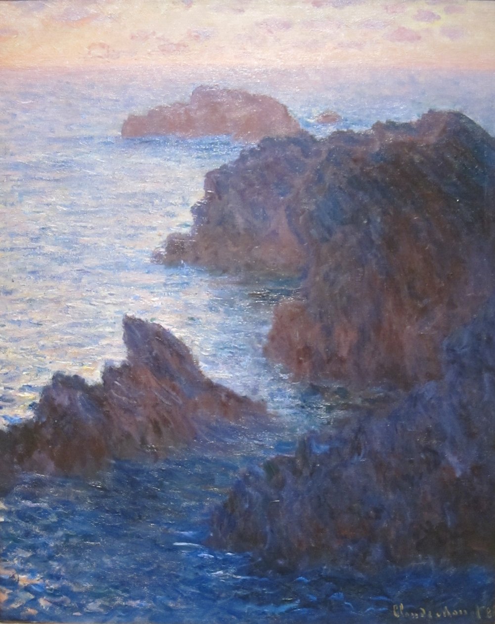 Sziklák Belle-ile-ben, Port-domois alkotó: Claude Monet