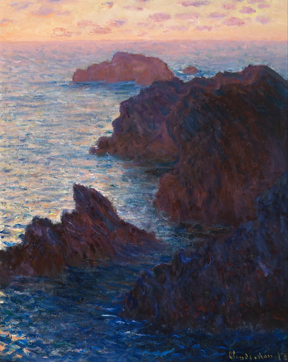 Sziklák Belle-ile-ben, Port-Domois-ban alkotó: Claude Monet