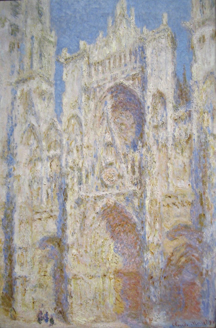 Roueni katedrális, nyugati homlokzat, napfény alkotó: Claude Monet