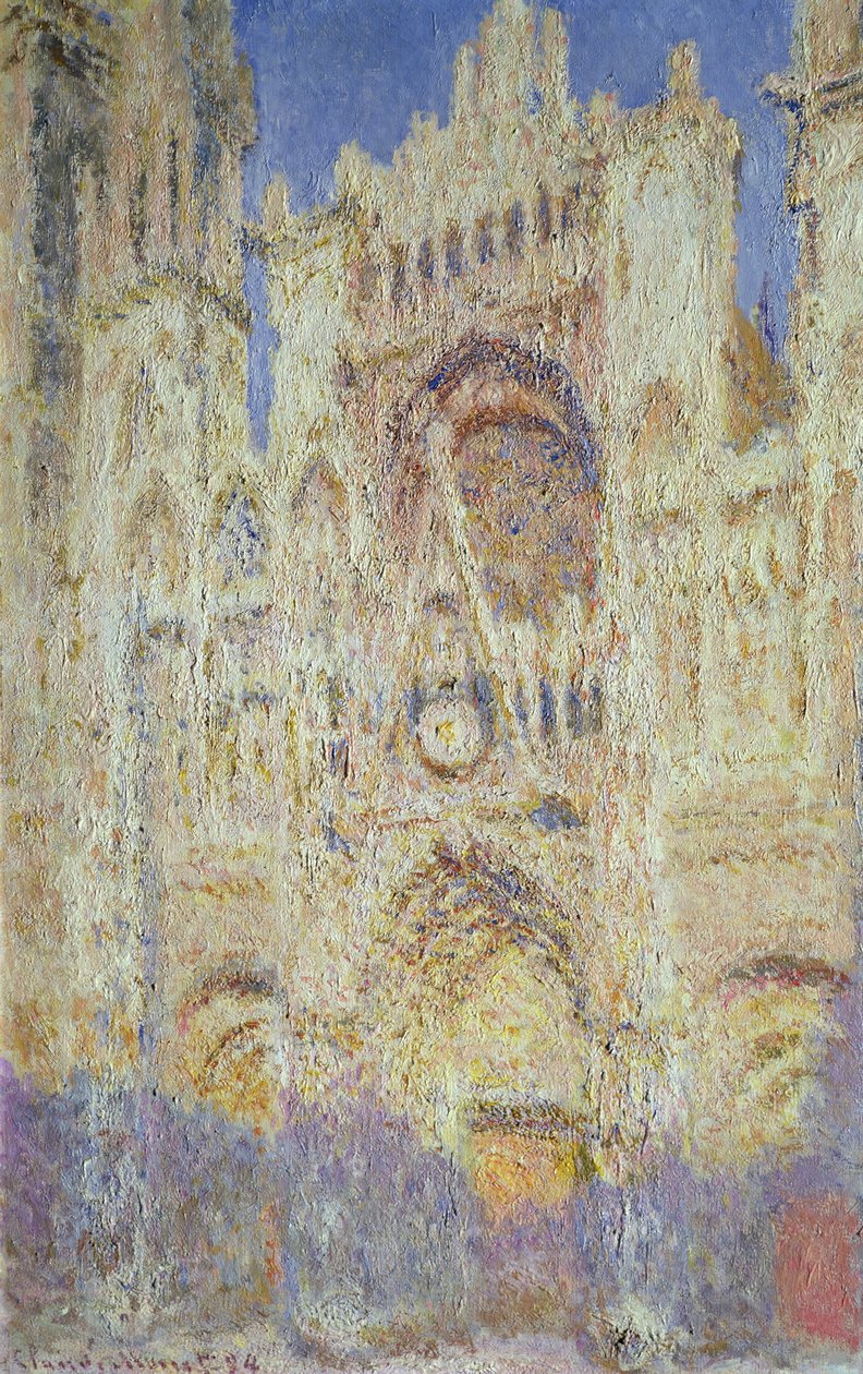Rouen-i katedrális naplementekor, 1894 alkotó: Claude Monet