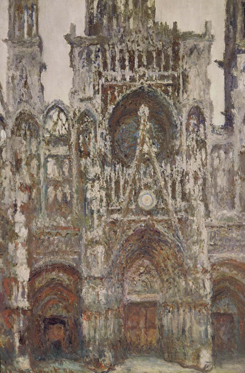 Rouen-i katedrális, este, harmónia barna színben, 1894 alkotó: Claude Monet