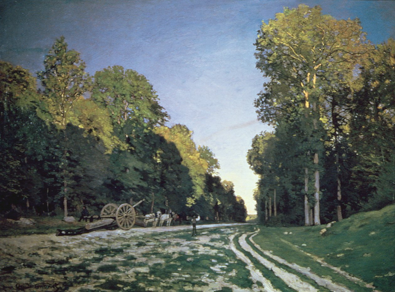 Route de Chailly, Fontainebleau, 1864 alkotó: Claude Monet