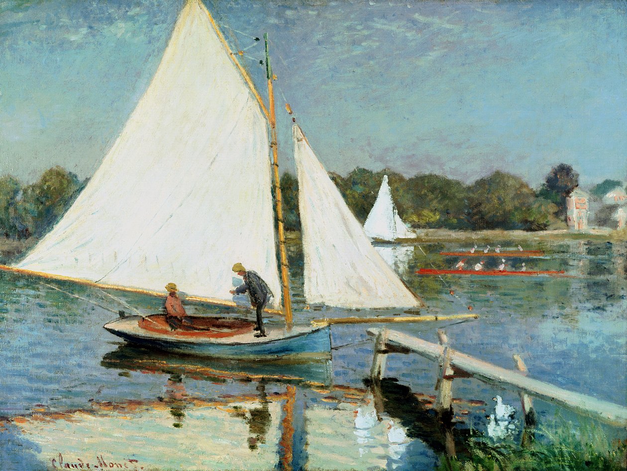 Vitorlázás Argenteuilben, 1874 körül alkotó: Claude Monet