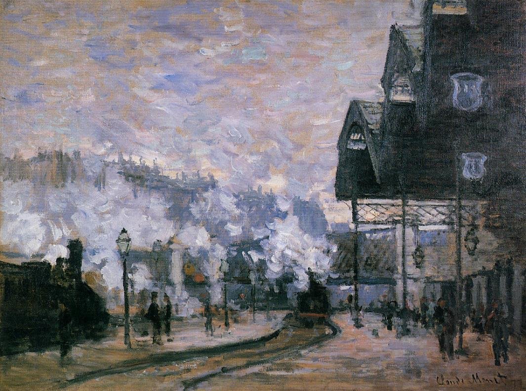 Saint-Lazare állomás, a nyugati régió áruházai alkotó: Claude Monet