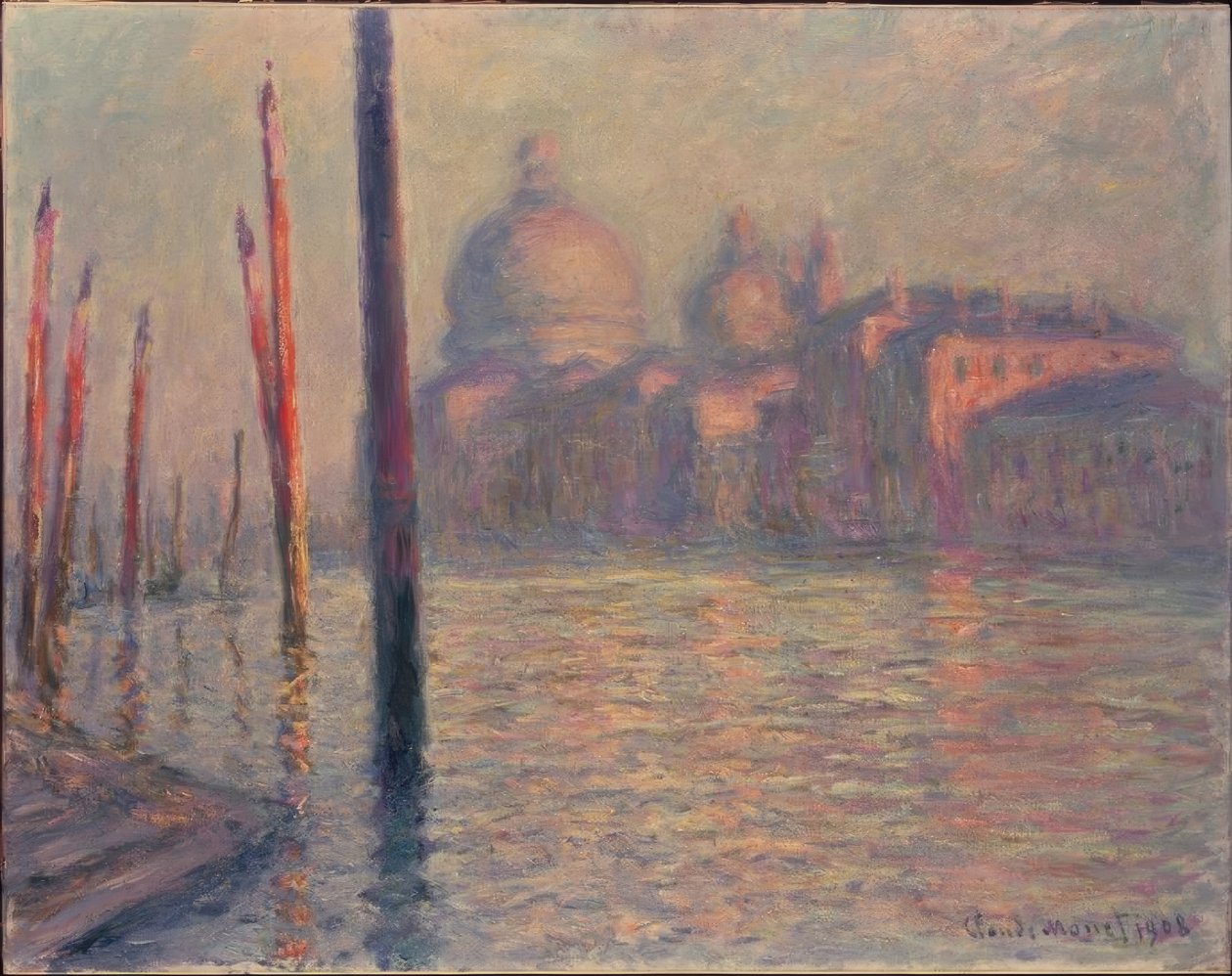 Santa Maria della Salute és a Canal Grande, Velence alkotó: Claude Monet