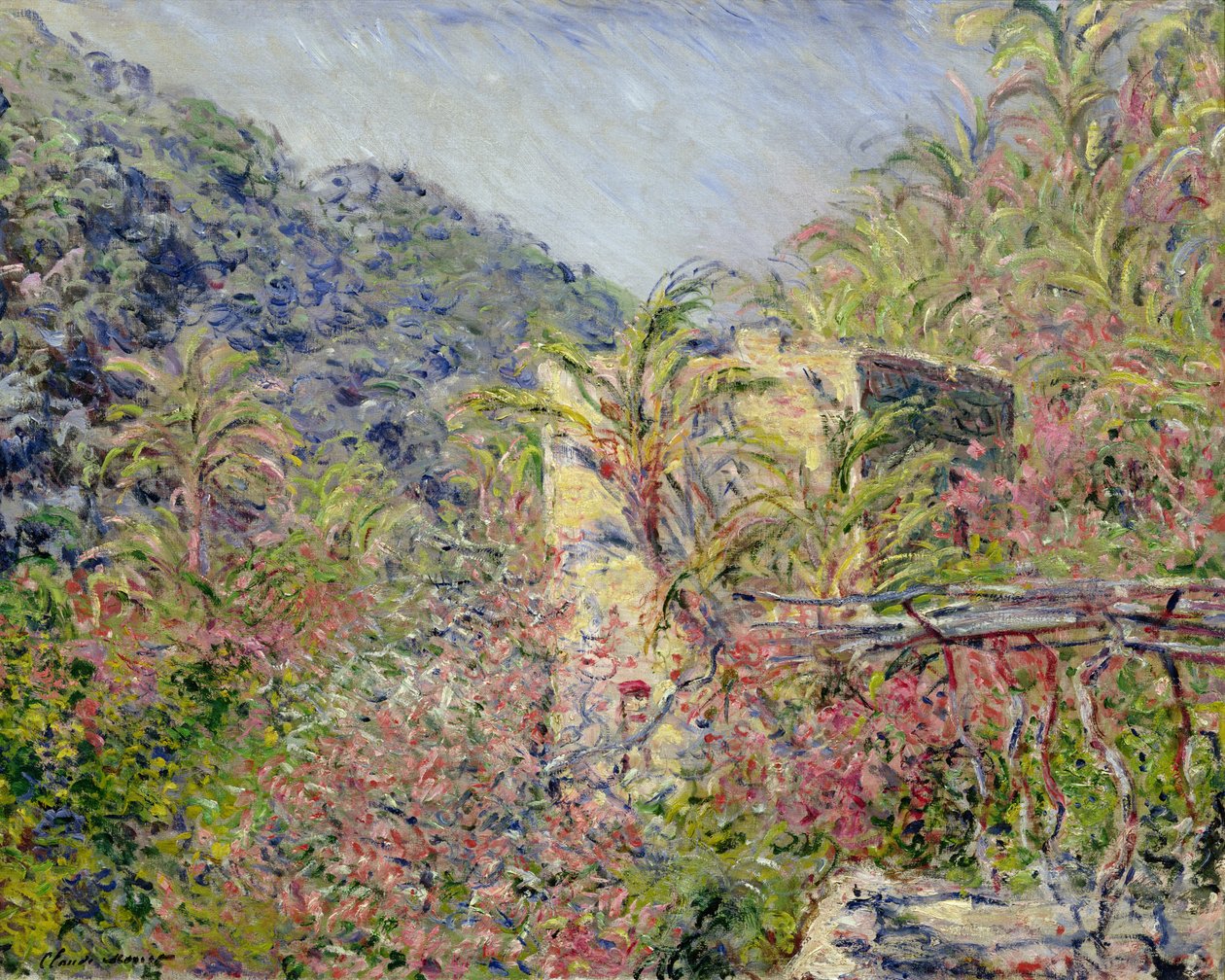 Sasso-völgy. Napeffektus, 1884 alkotó: Claude Monet