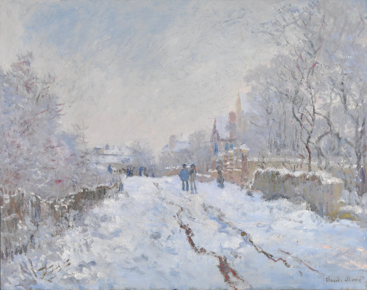 Havas jelenet Argenteuilben alkotó: Claude Monet