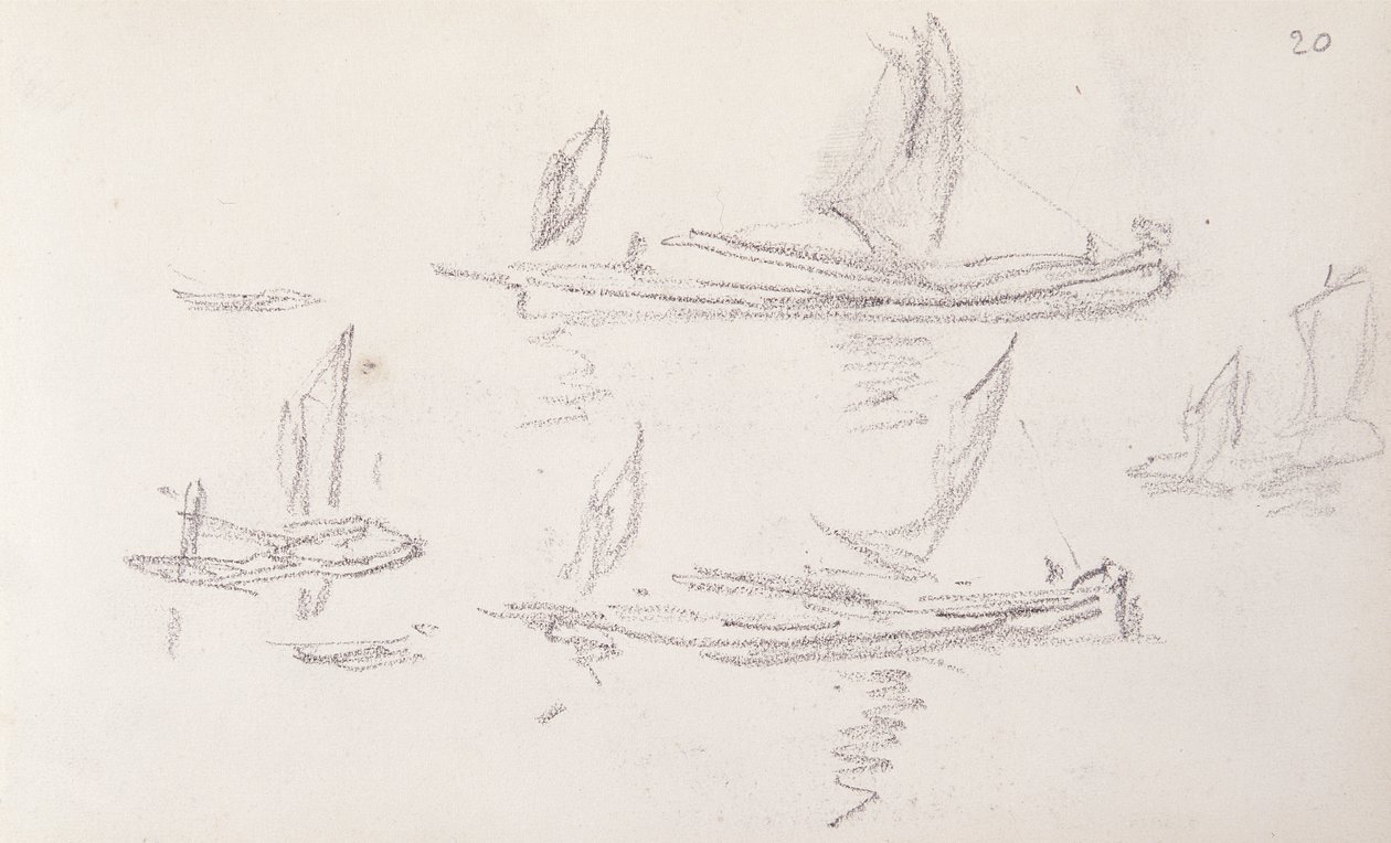 Tanulmány a londoni sorozathoz, Boats on the Thames alkotó: Claude Monet